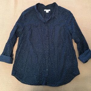 Liz Claiborne cotton button up shirt